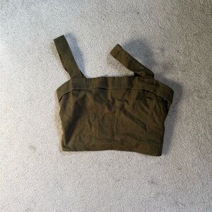 Abercrombie & Fitch Khaki Sleeveless Top